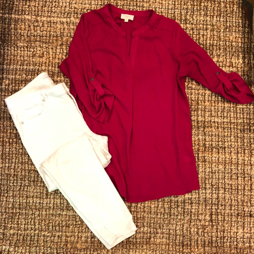 Everly Magenta Tunic Sz Small